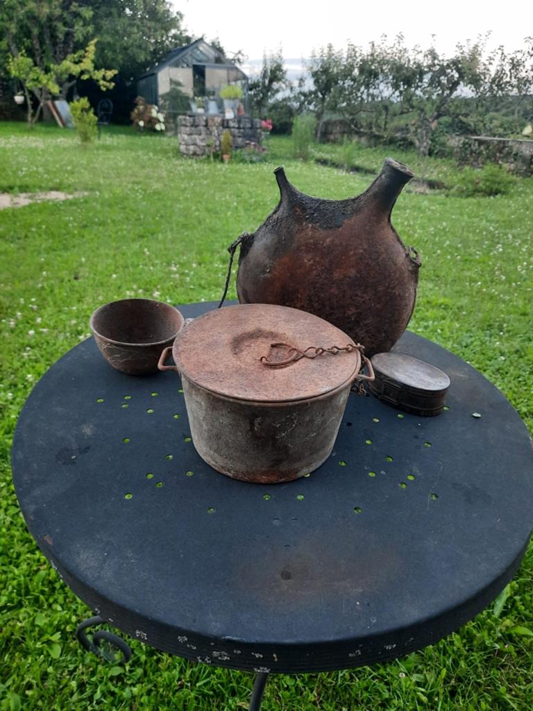 Setje Frans wo1 poilu, Tuin en Terras, Ophalen of Verzenden