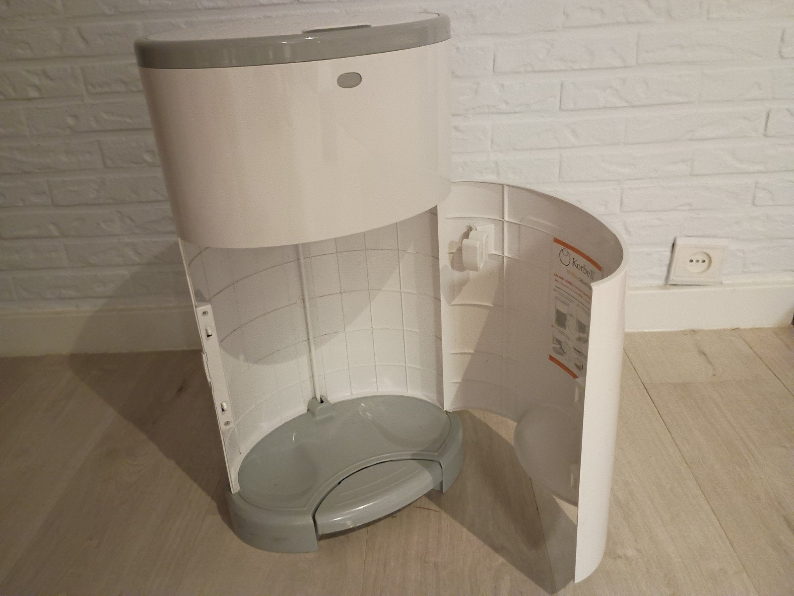 Korbell luieremmer, Ophalen, Gebruikt