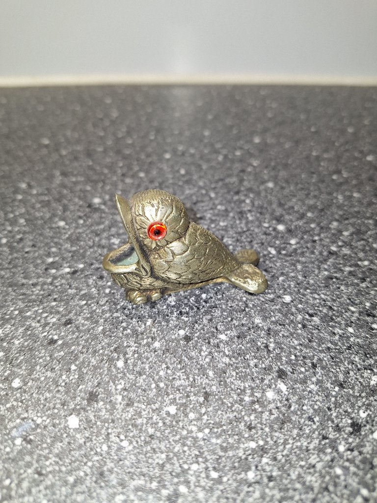 Victoriaanse "baby bird match holder", Antiek en Kunst, Ophalen, Brons
