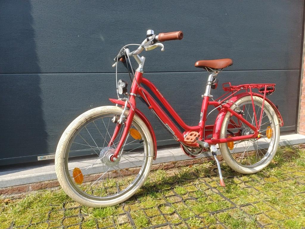 Meisjesfiets BTwin 20inch rood, Fietsen en Brommers, Ophalen, 20 inch