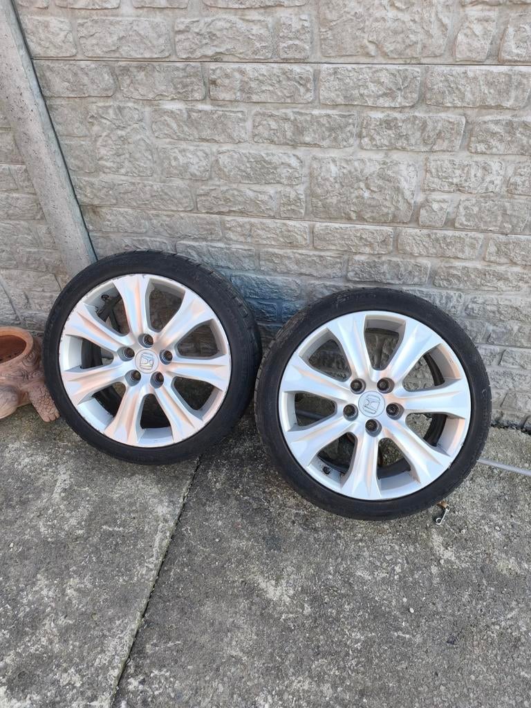 Jantes honda 5x120 pneus hiver, Autos : Pièces & Accessoires, Enlèvement