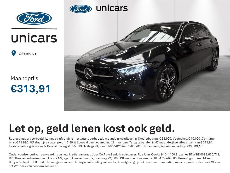 Mercedes-Benz A-Klasse A 180 Business Line, Auto's, Stof, 4 cilinders, 136 pk, Zwart
