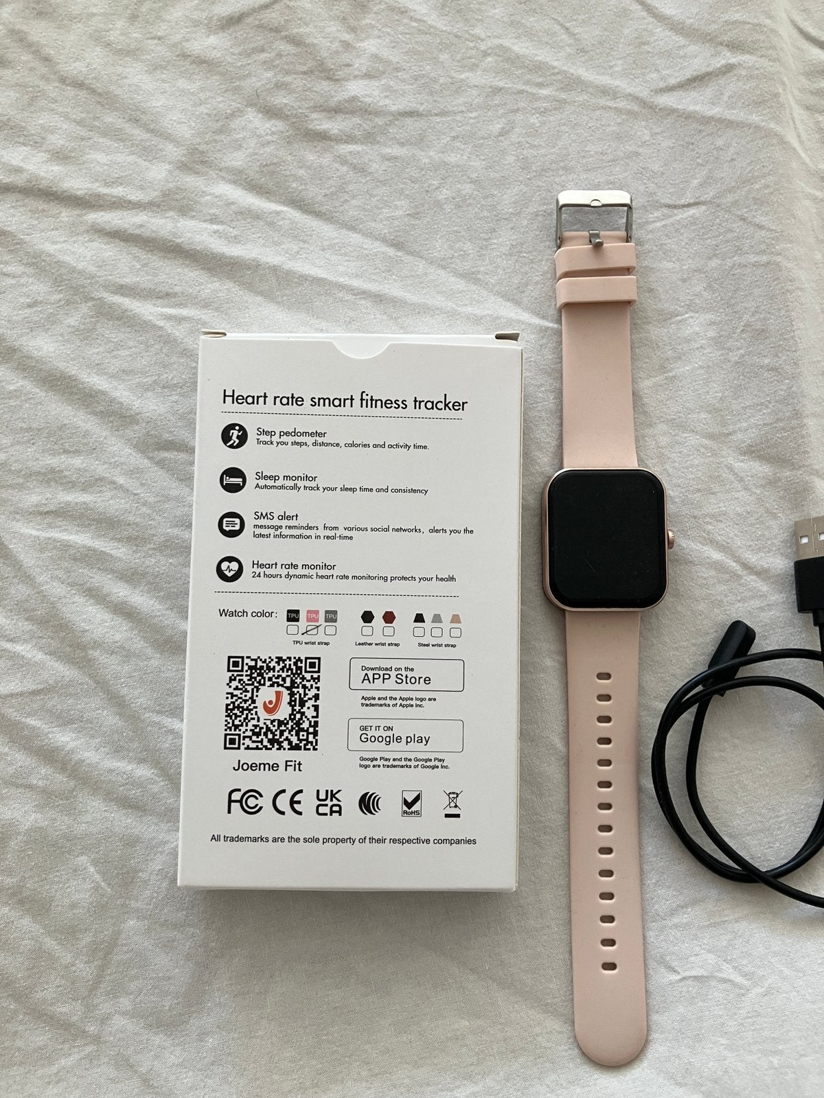 Smart watch, Enlèvement, Avancer d'un pas, Comme neuf, Rose
