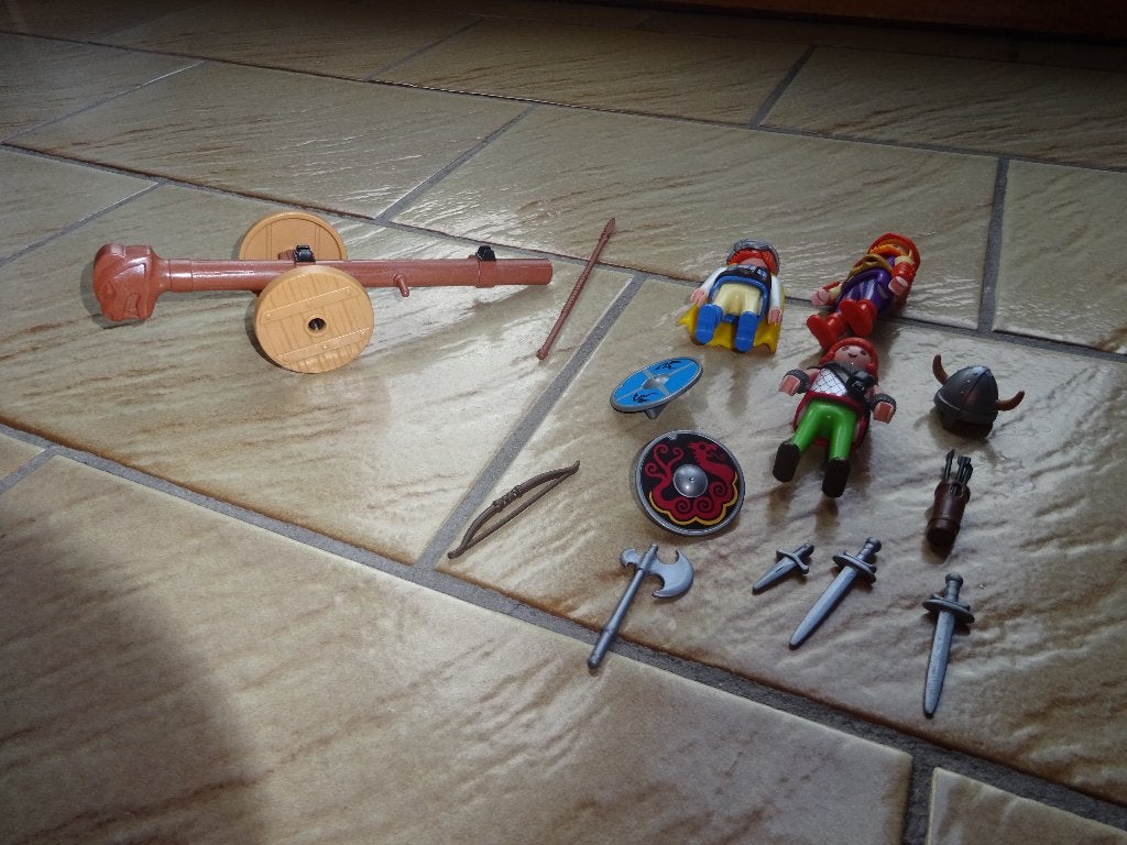 Playmobil vikings, Ophalen of Verzenden, Zo goed als nieuw, Complete set, Figuren