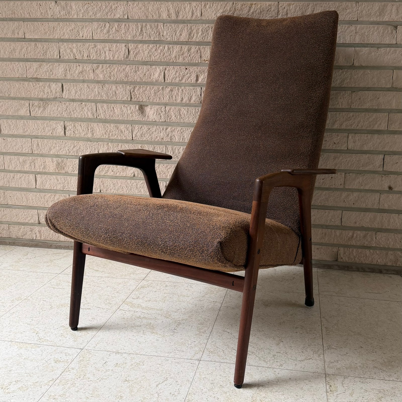 2 Pastoe FT08 'Ruster' fauteuils + tabouret (Yngve Ekström), Maison & Meubles, 75 à 100 cm, Modernistisch, Enlèvement, Utilisé