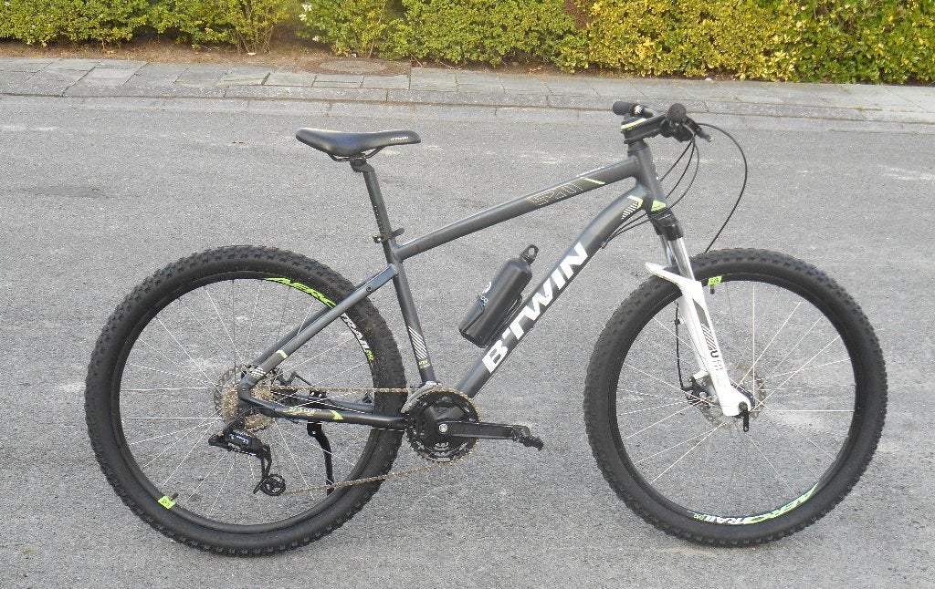 mountainbike b twin , wielen 27,5, Vering, Meer dan 20 versnellingen, Schijfrem, 53 tot 57 cm