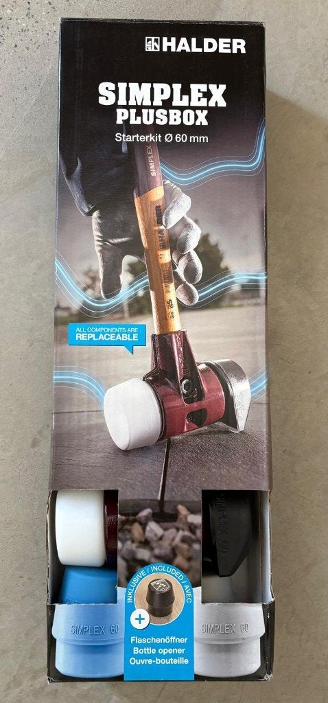 Halder SIMPLEX-Plusbox Starterkit 3027S026 Kunststof Hamer, Ophalen, Nieuw
