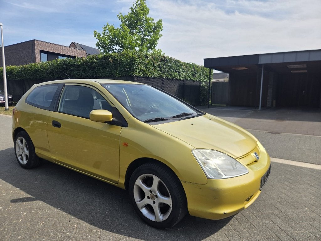 Honda Civic 1.4 Inschrijfklaar 135.000 km, USB, Stof, 4 cilinders, Geel
