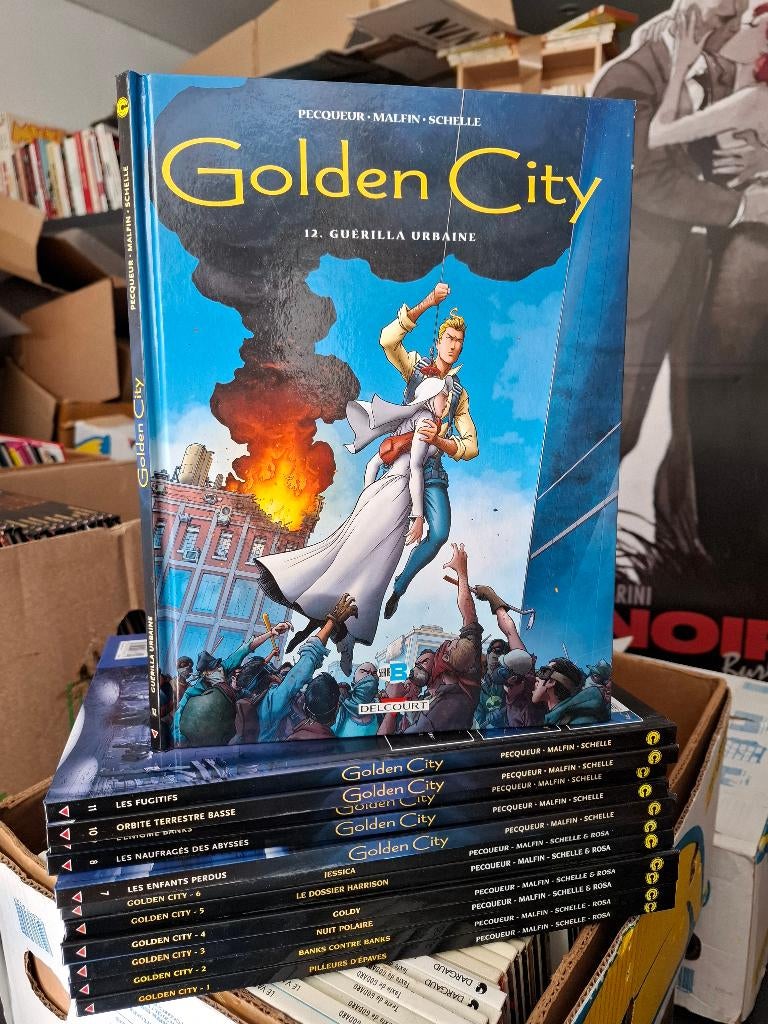 GOLDEN CTY TOMES 1 à 12 MALFIN TTBE DELCOURT EO!, Livres, Série complète ou Série, Enlèvement ou Envoi, Comme neuf