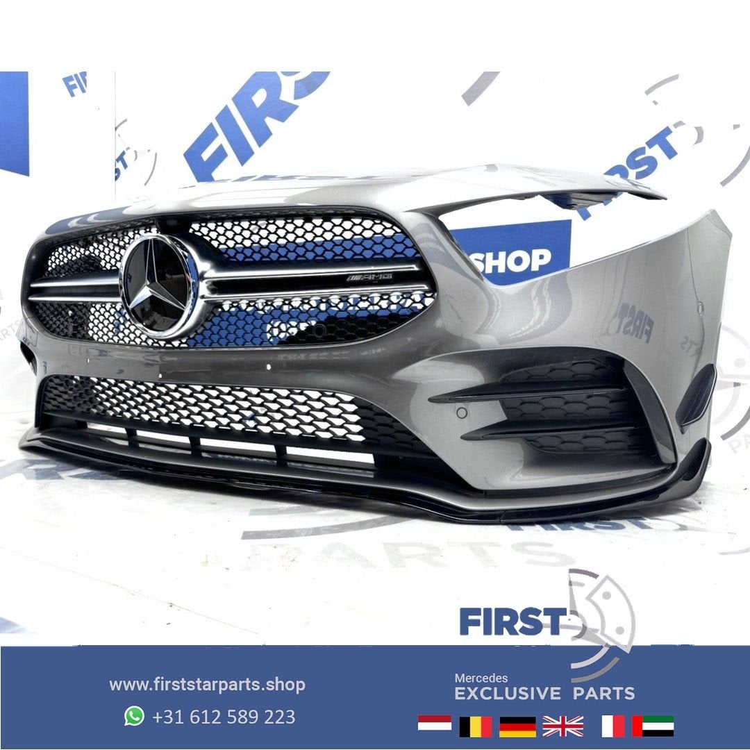 BUMPER W177 V177 A KLASSE 2022 A35 AMG VOORBUMPER ZWART WIT, Gebruikt, -, Voor, Ophalen of Verzenden