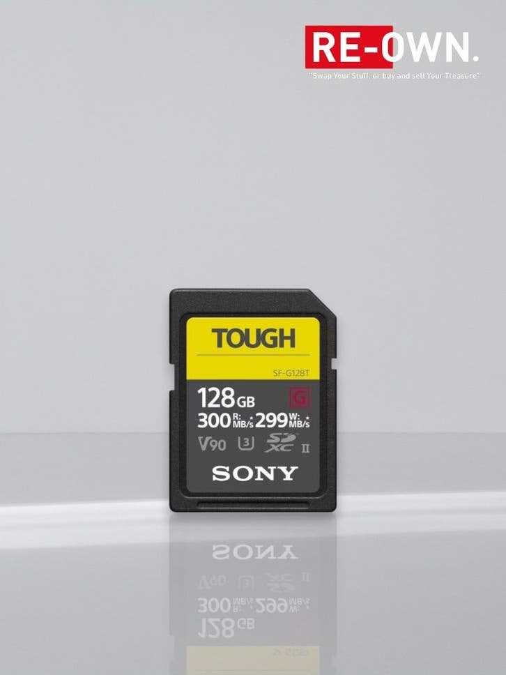 SONY 128GB SD PRO TOUGH UHS-II V90 | 300MB/S | TOPSTAAT, ,, Fotocamera, Ophalen of Verzenden, Zo goed als nieuw