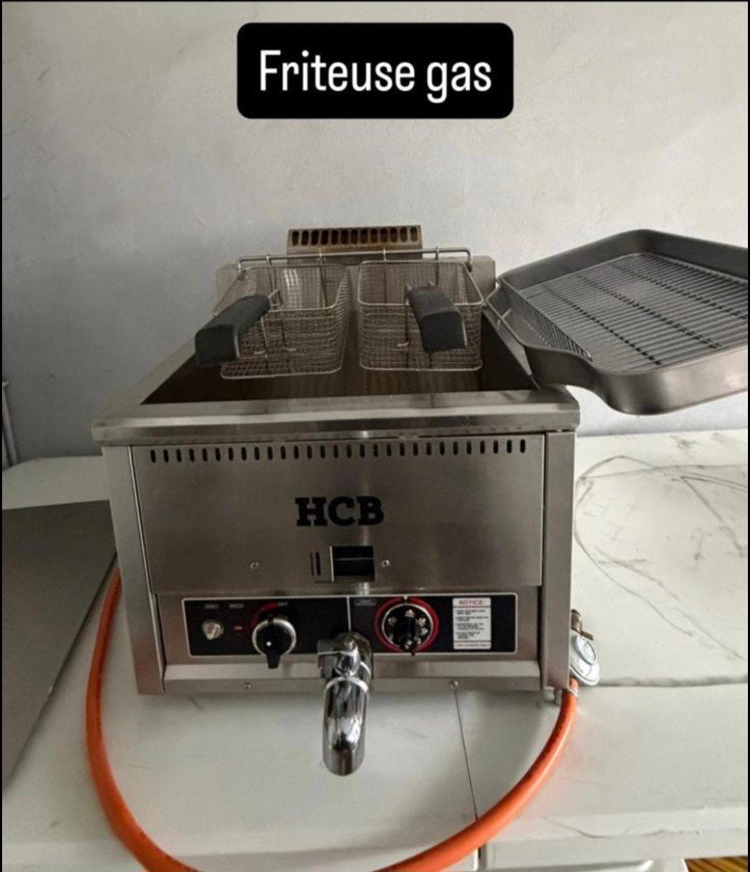 Gasfriteuse 30L, Ophalen