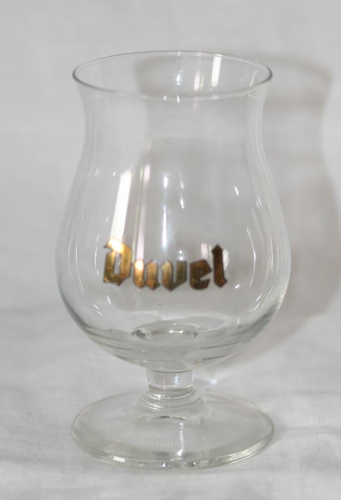 Duvel mini glas 10 cm, Ophalen of Verzenden, Zo goed als nieuw, Glas of Glazen, Duvel