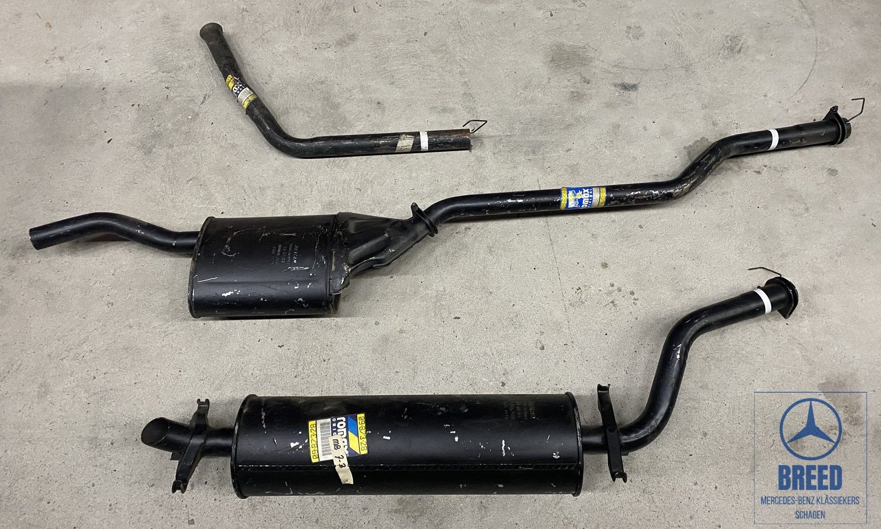 NOS complete uitlaat voor Mercedes-Benz W123 sedan diesel, Ophalen, -, Nieuw, -