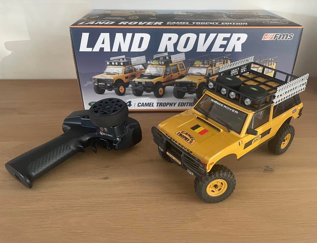 FMS FCX24M range rover 1st gen RTR, Hobby en Vrije tijd, Elektro, Auto offroad, Ophalen of Verzenden, Zo goed als nieuw