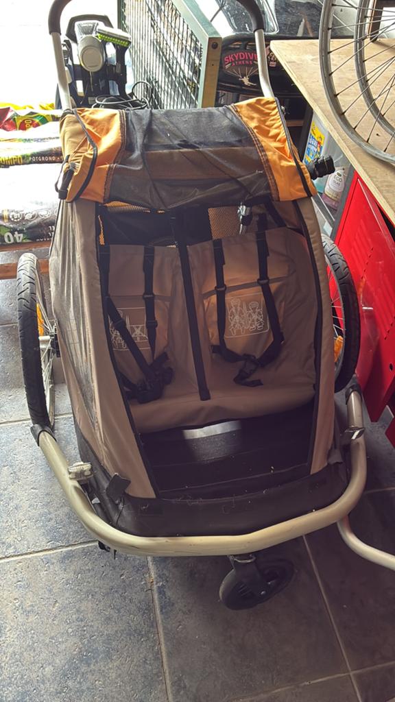 Fietskar, Fietsen en Brommers, Fietsaccessoires | Aanhangwagens en Karren, Ophalen, Gebruikt, Kinderkar, 20 tot 40 kg