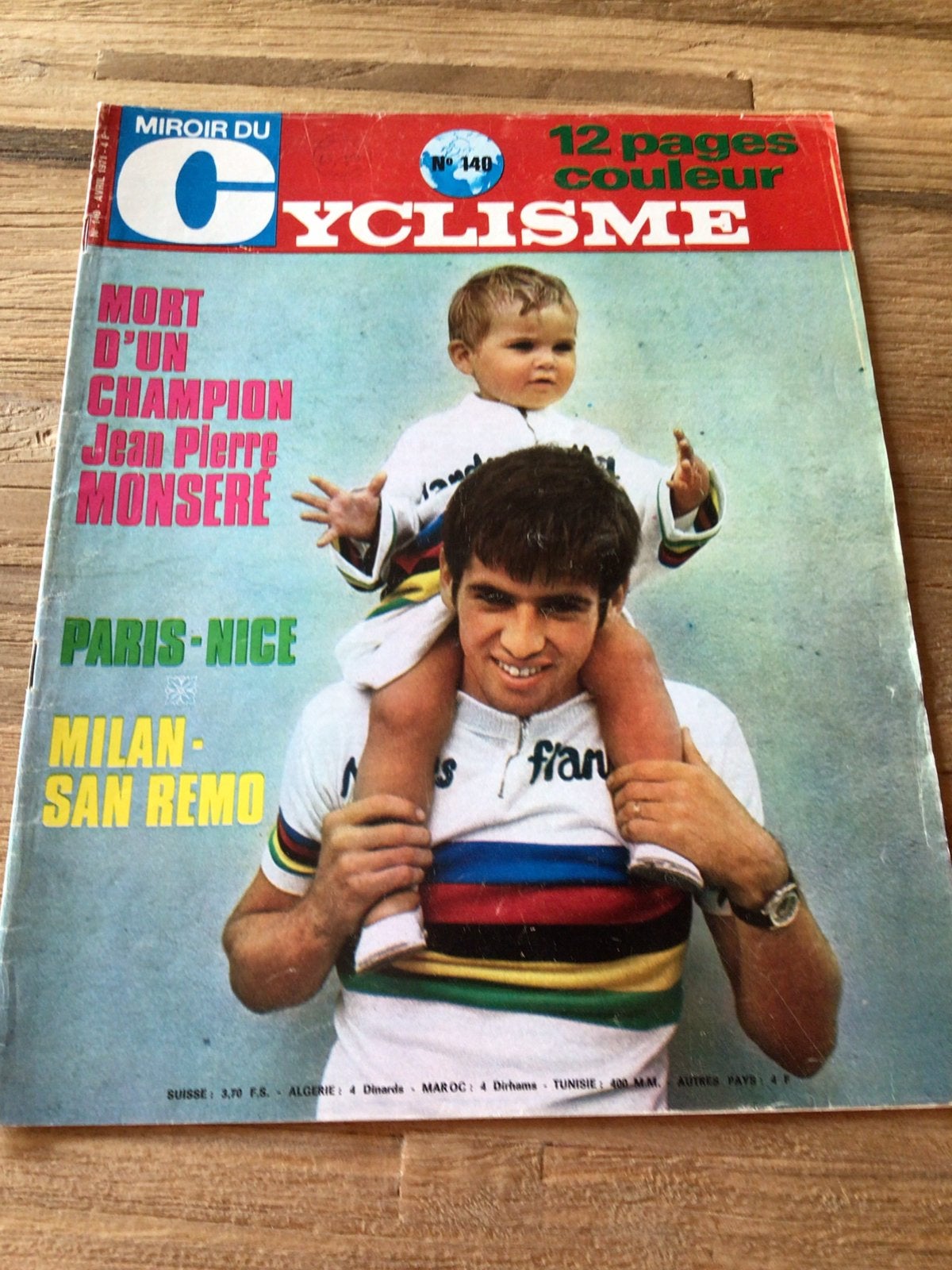 Miroir du cyclisme 1971  jean pierre monsere de vlaeminck, Verzenden, Gebruikt