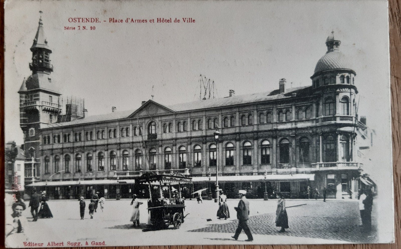 Carte postale OOSTENDE OSTENDE hotel de ville STADHUIS 1903, Enlèvement ou Envoi