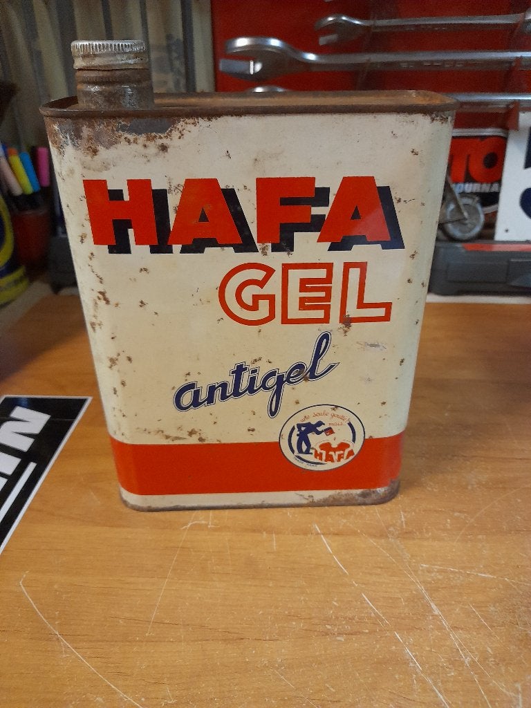 ancien bidon huile vide hafa gel antigel, Enlèvement ou Envoi, Utilisé, Autres types