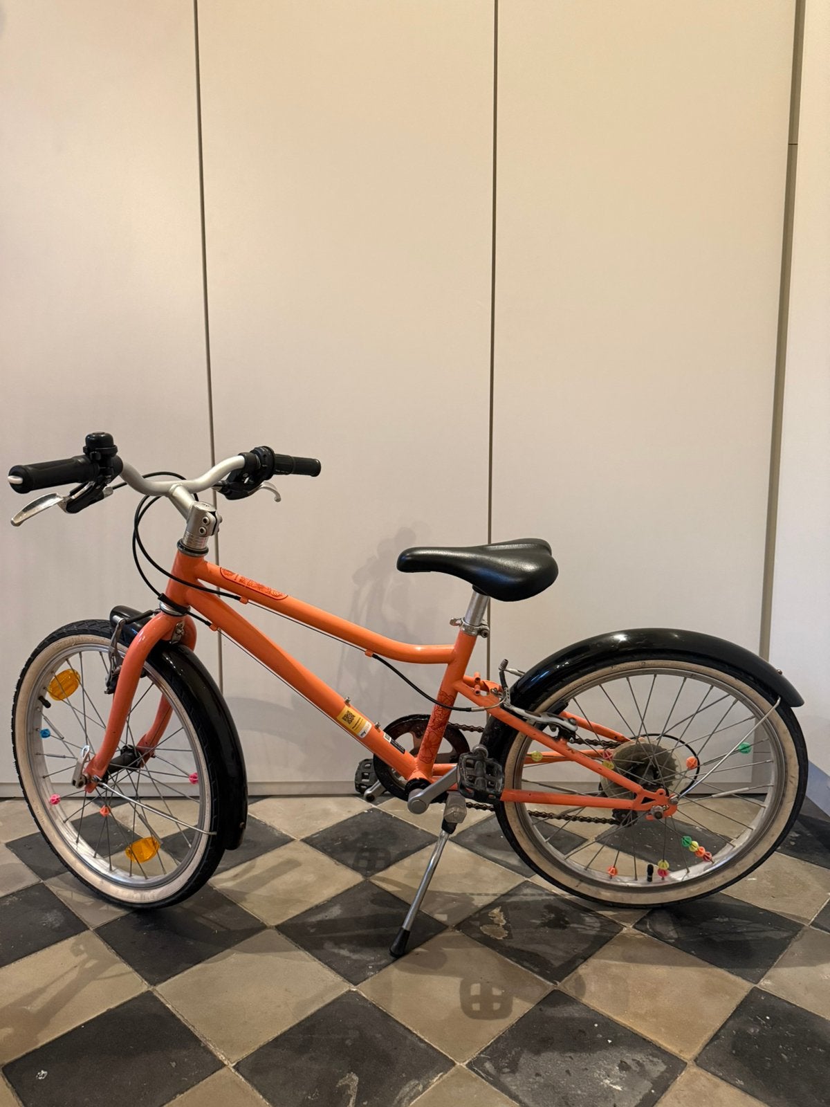 Kinderfiets 20inch Decathlon, Fietsen en Brommers, Ophalen, Zo goed als nieuw, Schijfrem, 16 tot 20 inch