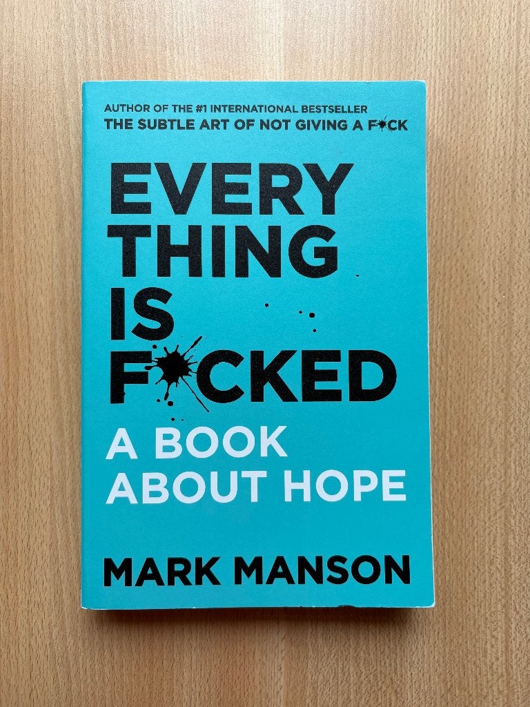 Everything Is F*cked, Livres, Psychologie, Mark Manson, Psychologie cognitive, Enlèvement, Utilisé