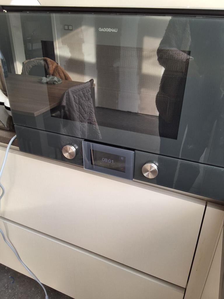 Kwaliteits magnetron oven met grill functie GAGGENAU INBOUW, Ophalen, Grill, Zo goed als nieuw, Inbouw