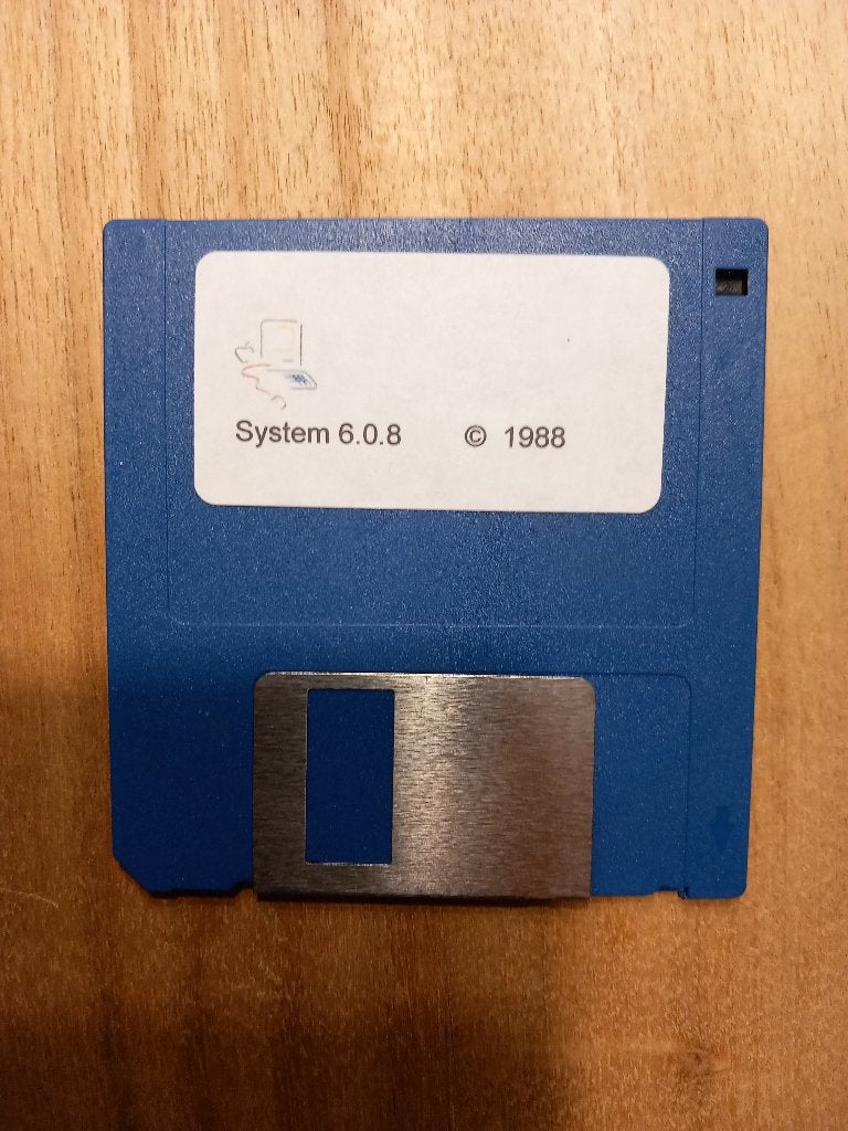Macintosh system disk 6.0.8 800 K (opstart), Informatique & Logiciels, Enlèvement ou Envoi, Apple