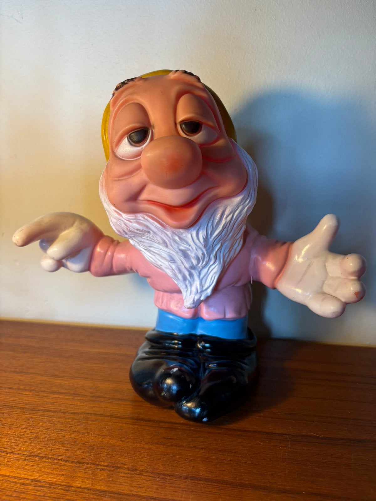 Dommel of Sleepy, rubberen figuur van Disney, jaren ‘60, Ophalen, Overige figuren, Gebruikt, Beeldje of Figuurtje