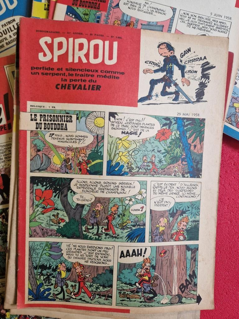 Lot de 45 magazines journal de spirou 1958, Enlèvement ou Envoi