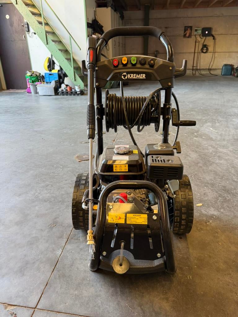 Kremer KR200H - benzine, Jardin & Terrasse, Nettoyeurs haute pression, Enlèvement, Comme neuf, Essence, Avec pression d'eau réglable