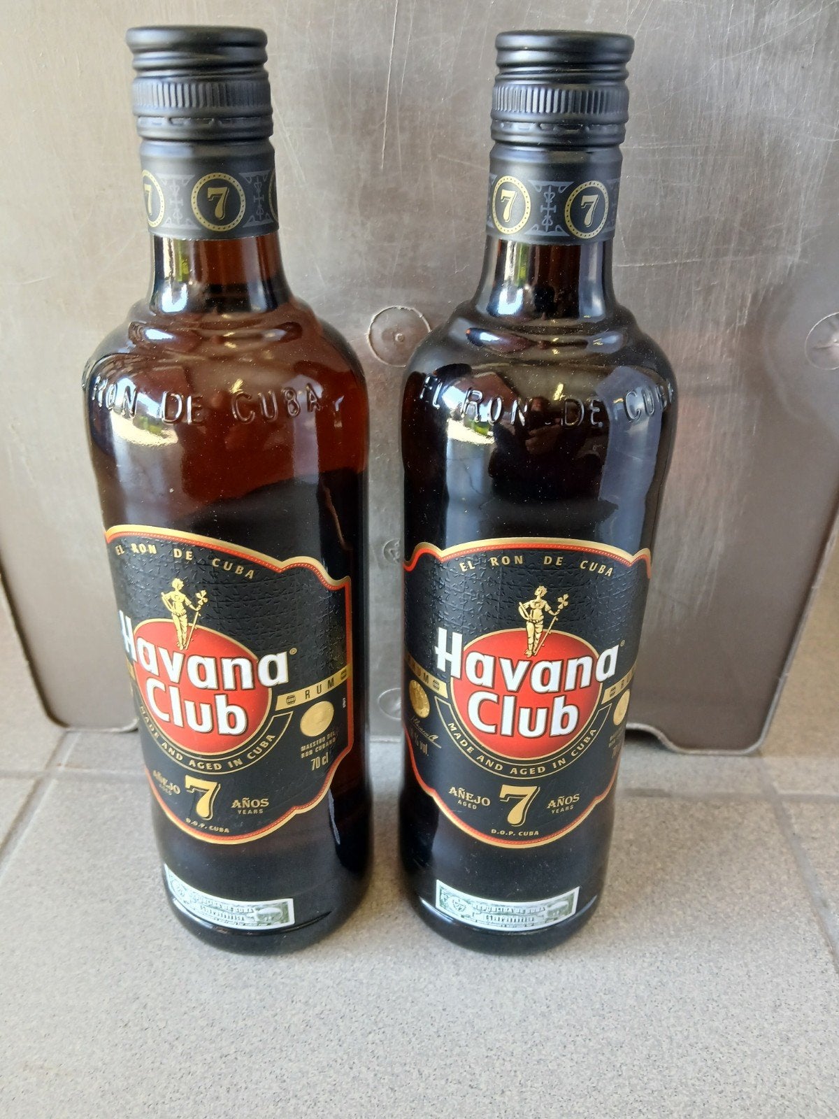 Lot de 2 Havana club 70 cl 7 ans d'âge, Collections, Vins, Enlèvement, Neuf, Autres régions, Autres types