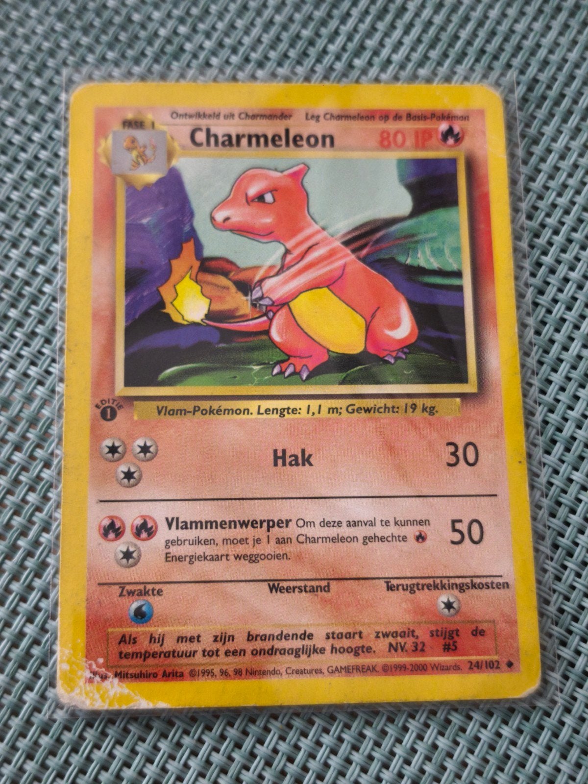 Charmeleon 24/102 - 1st Edition - Base Set (Nederlandstalig), Ophalen of Verzenden