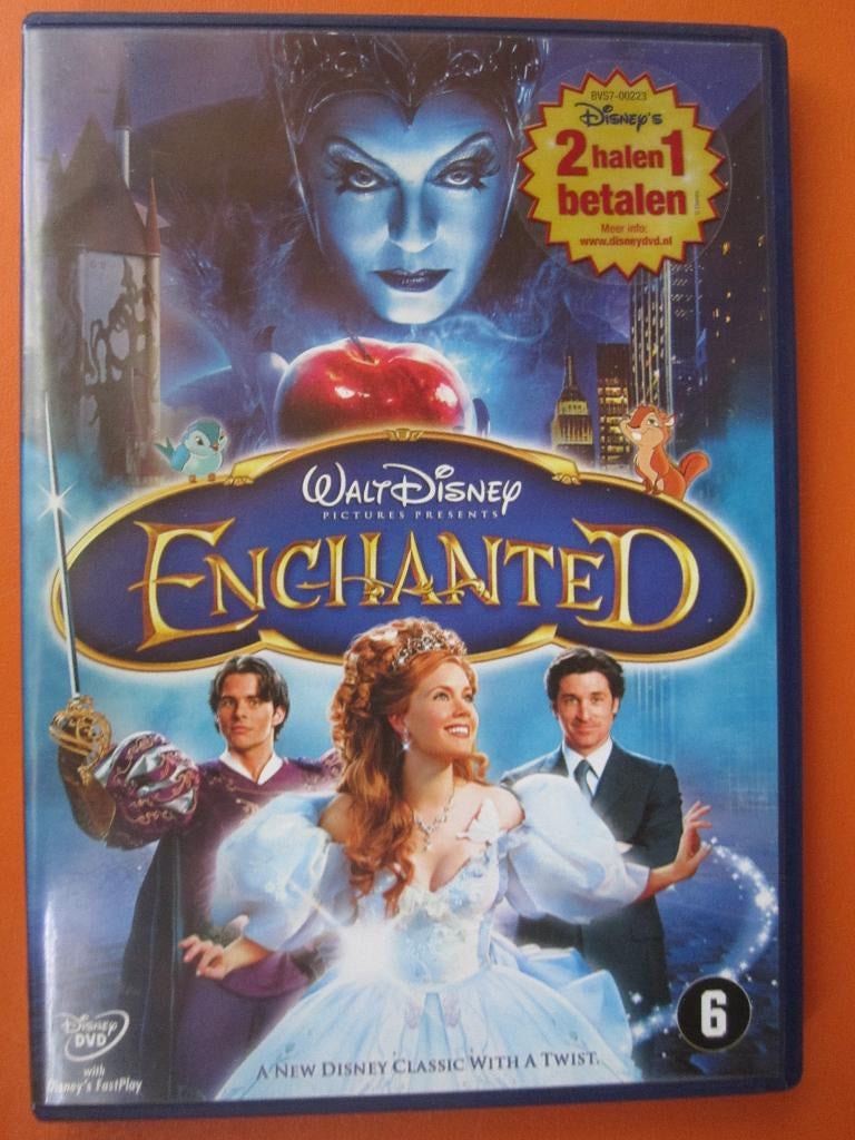 Enchanté (2007) DISNEY, À partir de 6 ans, Enlèvement ou Envoi, Comme neuf, Comédie romantique
