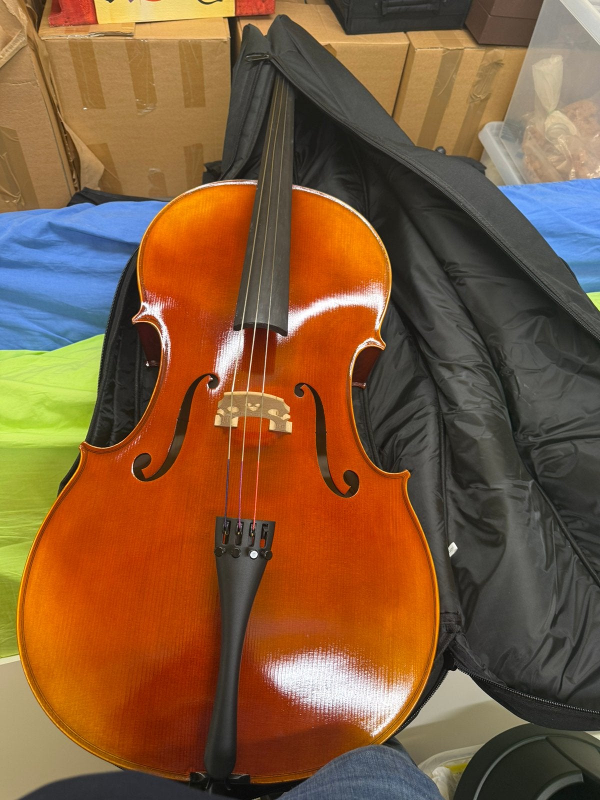 Cello met GEWA-hoes, Muziek en Instrumenten, Ophalen, Zo goed als nieuw
