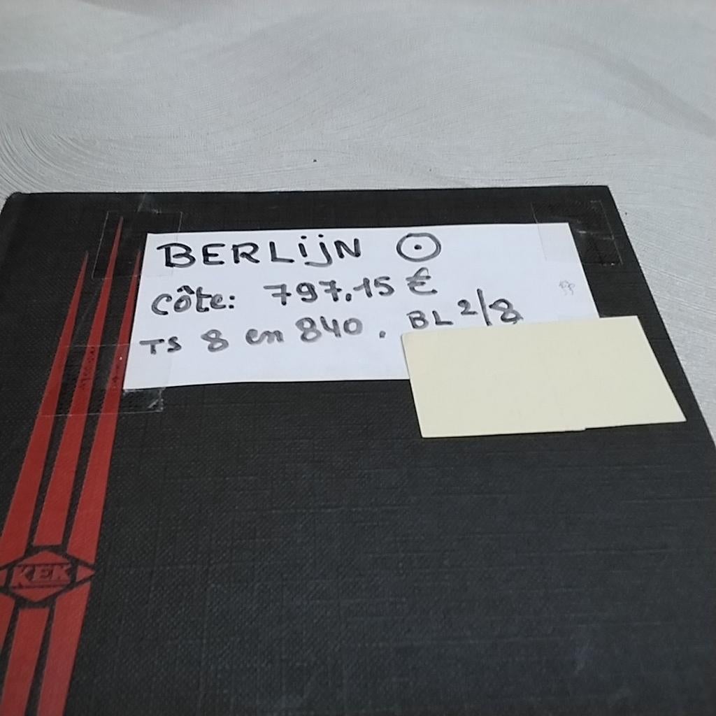 BERLIN Estampillé ts.8/840, Bl 2/8 cote 797,15€, Enlèvement ou Envoi