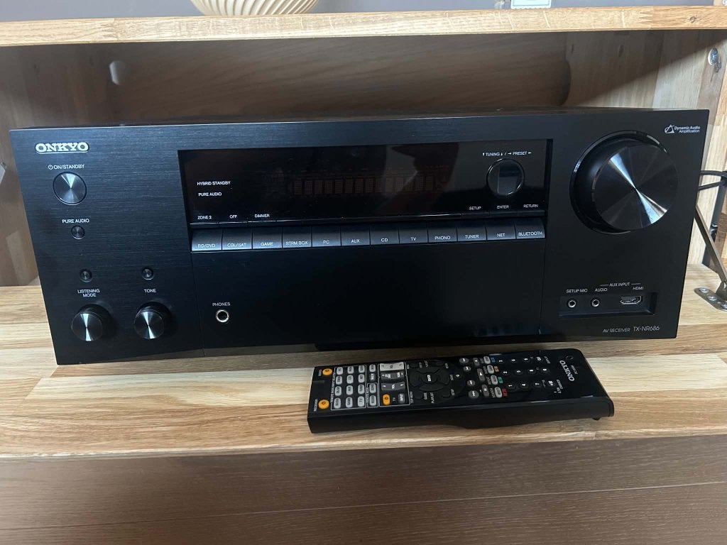 Onkyo TX-NR686 AV Receiver - Dolby Atmos - 4K, Audio, Tv en Foto, Versterkers en Ontvangers, Ophalen, Overige systemen, Zo goed als nieuw