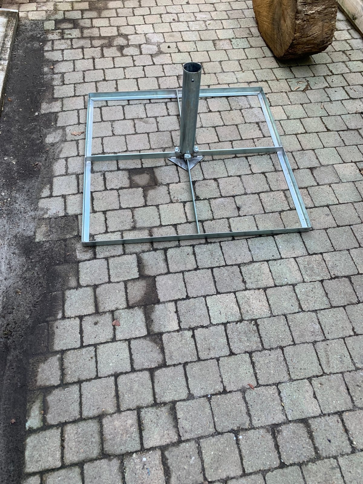 Parasolvoet, Ophalen, Zo goed als nieuw