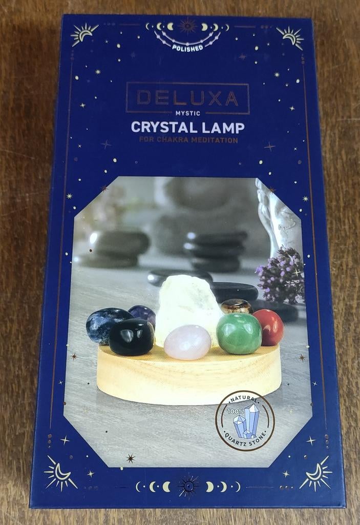 Crystal lamp voor chakra meditatie, Ophalen