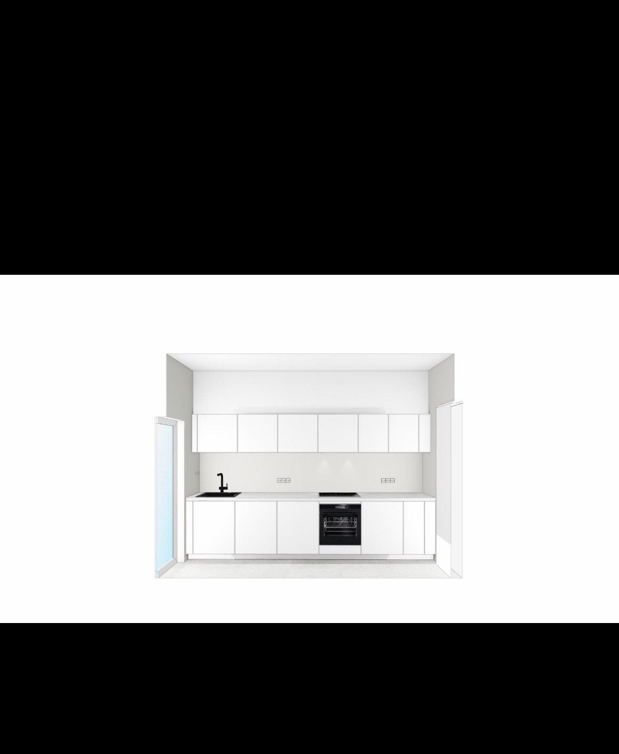 Gloednieuwe keuken te koop. Vervaardigd door Ixina., Ophalen, Overige materialen, Wit, Nieuw