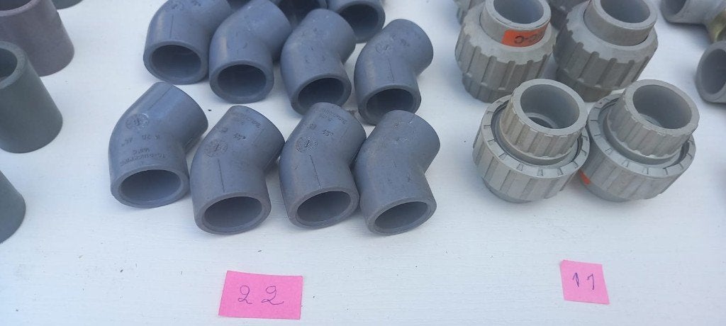 Raccords de pression en PVC-C 20 mm (77 pièces), Enlèvement, Neuf