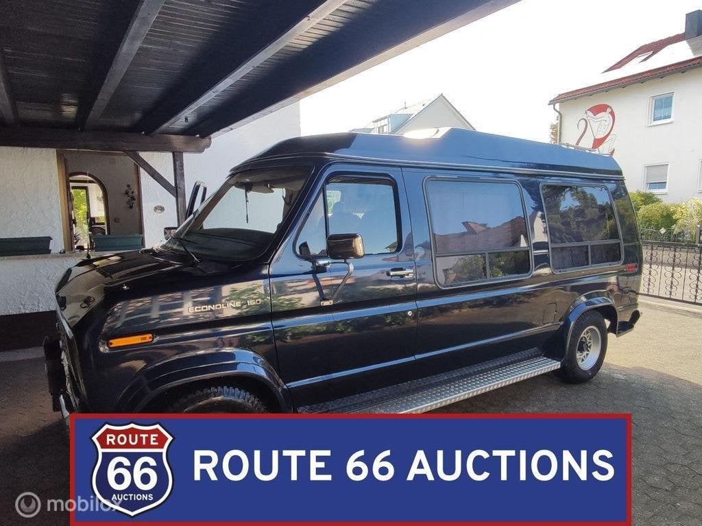 Ford Econoline E-150 | 1988 | Route 66 Auctions, Zwart, Bedrijf, Handgeschakeld, Overige carrosserie