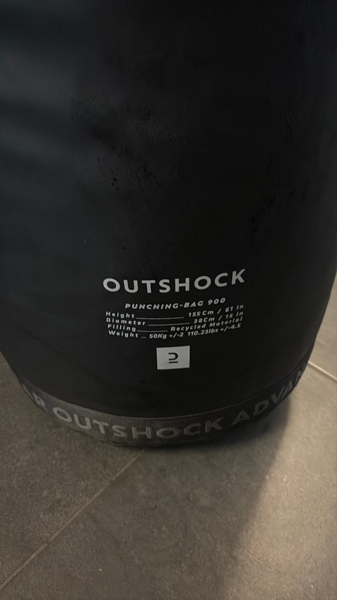 Outshock Decathlon sac de boxe, Ophalen, Zo goed als nieuw