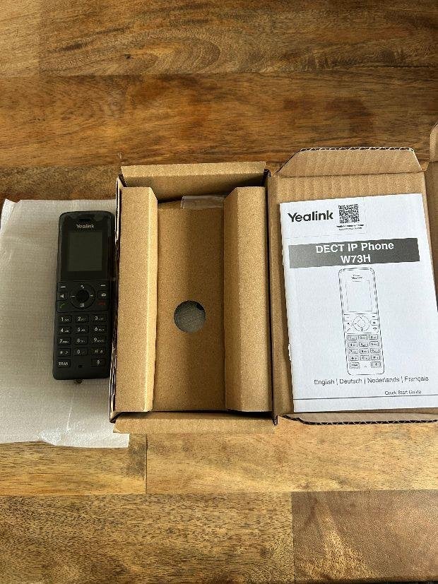 ➡️ NIEUW Yealink SIP-W73H SIP W73H W73 Dect Accu Clip, Telecommunicatie, Ophalen of Verzenden, Nieuw, 1 handset