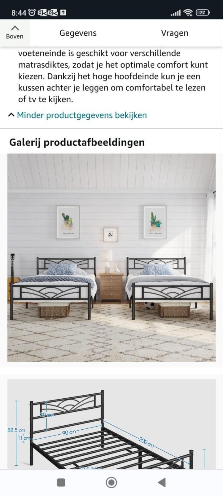 2 1 persoonsbedden, 90 cm, Enlèvement, Blanc, Une personne