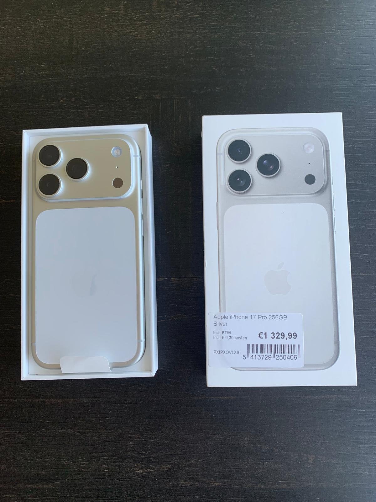 Apple iPhone 17 Pro, Ophalen, Zilver, 256 GB, Overige modellen