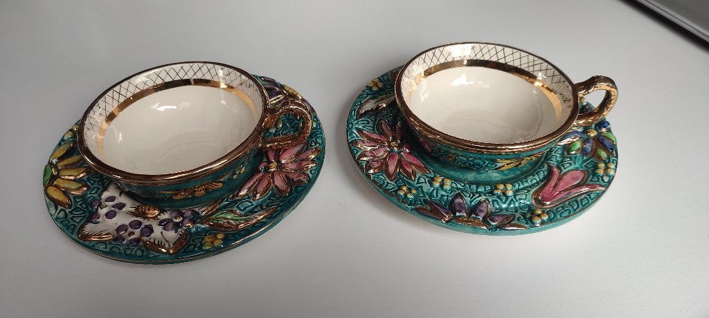 Deux tasses à café H. BEQUET, Enlèvement ou Envoi