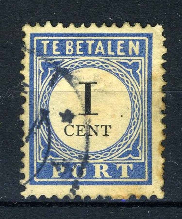 NEDERLAND P14 gestempeld 1894-1910 - Cijfer en waarde zwart, Verzenden, T/m 1940, Gestempeld