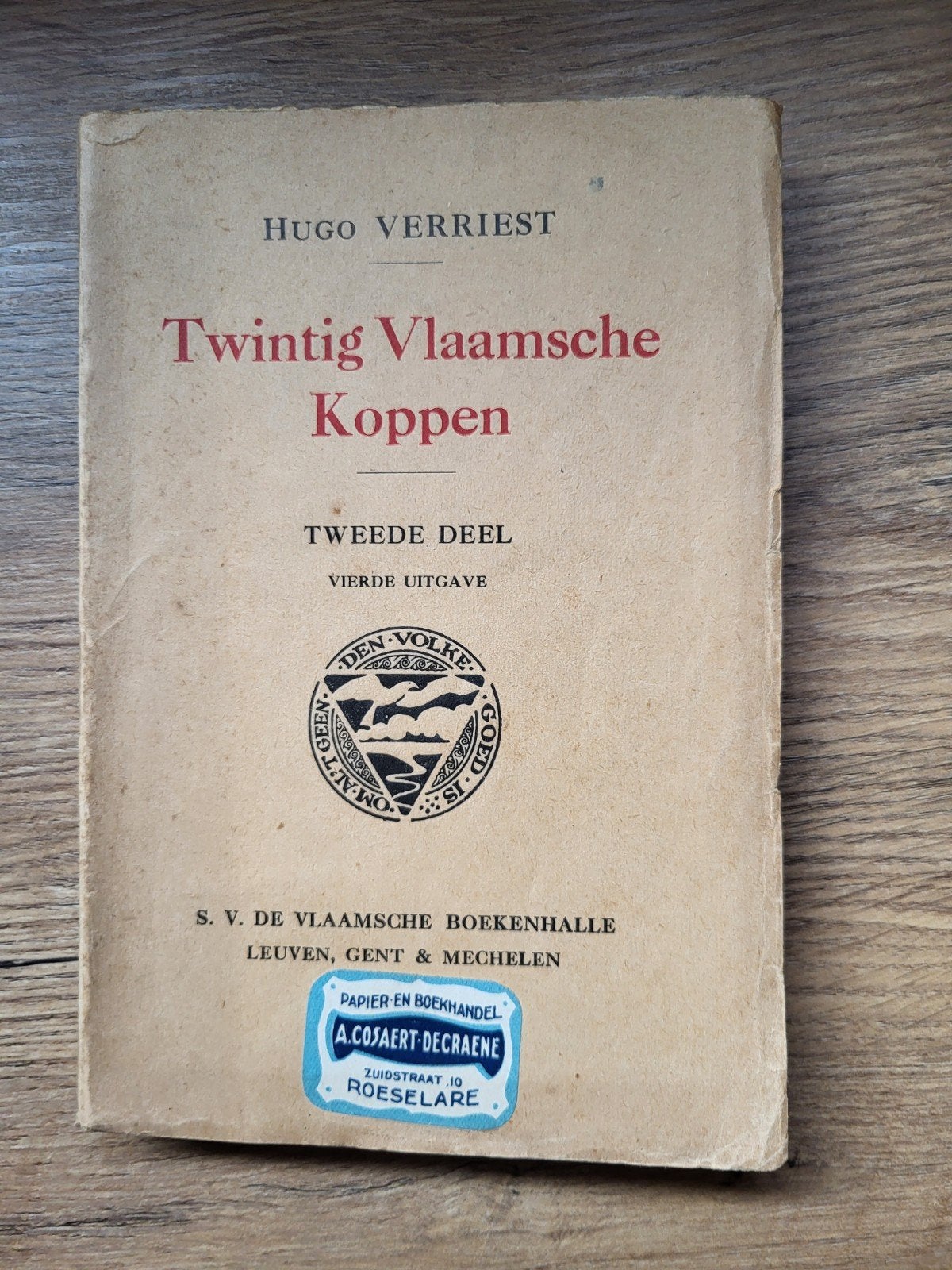 Hugo Verriest - Twintig Vlaamsche Koppen - 2de deel, Ophalen of Verzenden, Gelezen