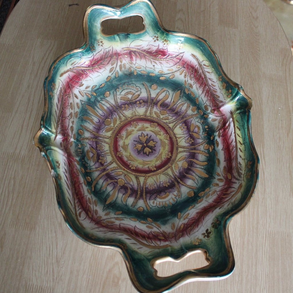 Vintage Boch Frères Keralux Schaal met Handvatten, Ophalen of Verzenden