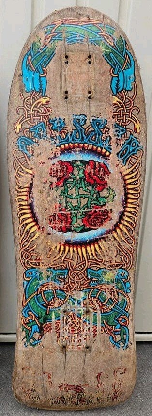 Vintage skateboard: Santa Cruz 'Celtic Rose', Ophalen of Verzenden, Skateboard
